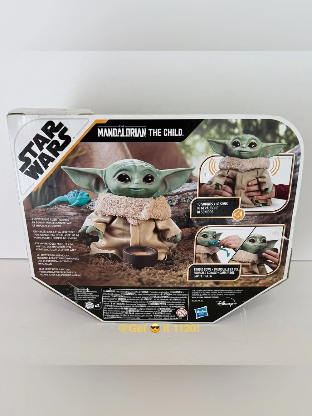 Star Wars The Child Groku Talking Plush Toy with Character Sounds Baby Yoda 7.5